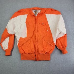 Vintage 80s HotDogger Ski Snowboard full  Zip Pullover Jacket M Windbreaker